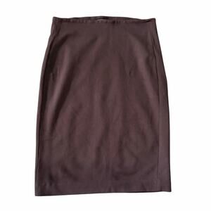Vince Camuto Knee Length Skirt XS Brown Stretch Comfort Office Workwear Staple